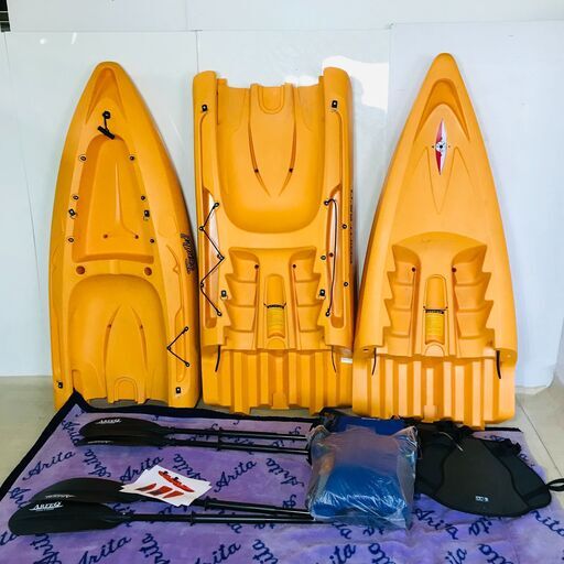 山口)下松市より　カヤックセット　2乗りカヤック【分割式】Tequila!Tandem　point65°　BIZKB01H