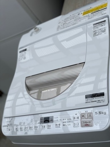 送料・設置込み　洗濯乾燥機　5.5kg/3.5kg SHARP 2017年