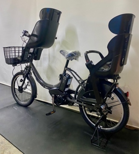 関東全域送料無料 保証付き 電動自転車 ブリヂストン ビッケ2 20インチ 3人乗り 8.7ah グレー