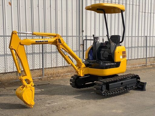 【U-0054】コマツ PC15MR ユンボ バックホー ミニ油圧ショベル 1.5トンクラス アワーメーター1250h　倍速有り 左レバー 全塗装済み