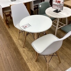 KB-3【新入荷　リサイクル品】カフェテーブル3点セット　白