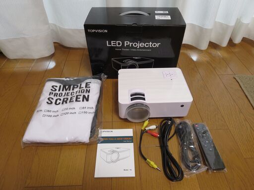 【値下げ】【未使用品】TOPVISION T6 ポータブル ミニ プロジェクター