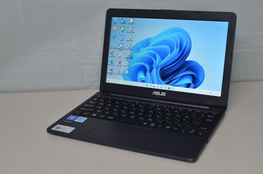 最新Windows11+office ASUS E203M Celeron N4000/メモリ4GB/eMMC64GB/無線内蔵/11.6インチ/WEBカメラ搭載/便利なソフト多数
