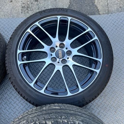 BBS 100 5H 美品　バリ山　プリウス　86 BRZ 等　RE 17インチ