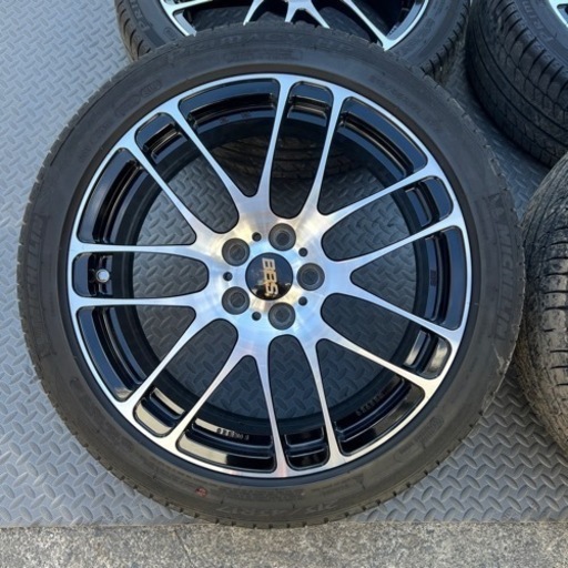 BBS 100 5H 美品　バリ山　プリウス　86 BRZ 等　RE 17インチ