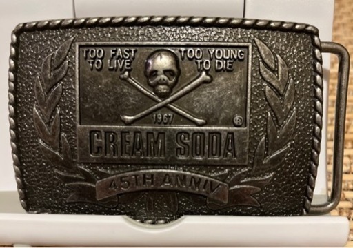 ベルトバックル　クリームソーダ　ピンクドラゴン