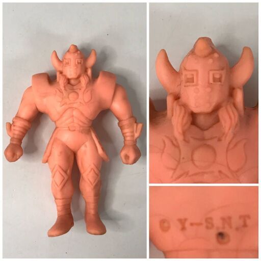 BF2/99　丸越 キン肉マン デカ消し 悪魔将軍 キン消し 悪魔超人 当時物 消しゴム フィギュア 肌色