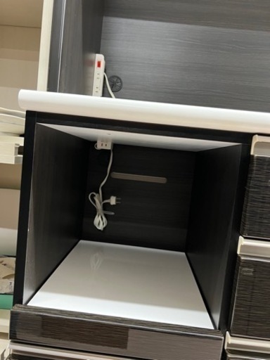 美原店　ニトリ　キッチンボードポスティア100KBBK 食器棚　キッチン収納