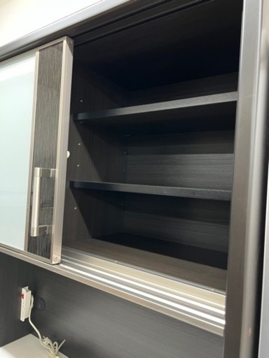 美原店　ニトリ　キッチンボードポスティア100KBBK 食器棚　キッチン収納