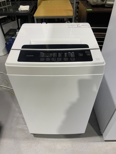 値下げ【美品】2021年製 アイリスオーヤマ IRIS OHYAMA 6.0kg 全自動洗濯機 IAW-T602E