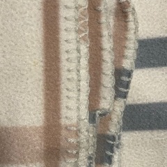 チェックデザインの毛布の画像