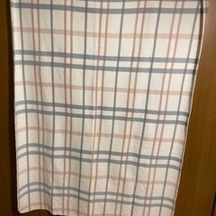 チェックデザインの毛布の画像