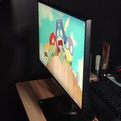 ASUS VG258QR ゲーミングモニター 24.5インチ 0.5ms 165Hz スリムベゼル G-SYNC対応 FreeSync HDMI DP DVI高さ調整 上下回転の画像