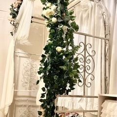 ゴージャスアイアンアーチ✨アンティークホワイト
