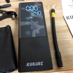 【ほぼ新品】電動空気入れ（自動車、バイク、自転車、ボール対応）KUKiiREの画像