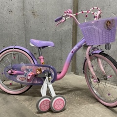 ソフィア自転車女の子18インチ補助輪