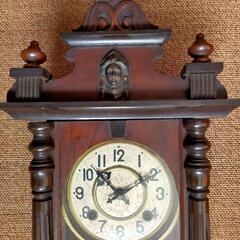 レア物!!昭和レトロ☆アンティーク☆ゼンマイ式振り子時計☆古時計