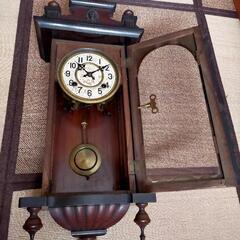 レア物!!昭和レトロ☆アンティーク☆ゼンマイ式振り子時計☆古時計