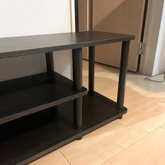 ブラック テレビ台 テレビボードの画像