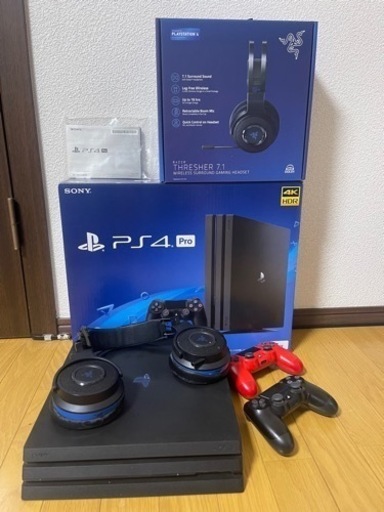 ps4  pro   1TB HDD→1TB  SSDへ換装　オマケコントローラー+ヘッドセット