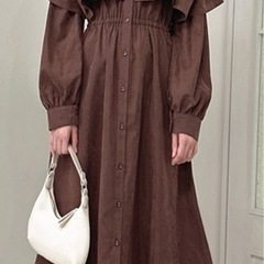 前後2Wayケープデザインフレアワンピース 美品