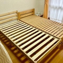 【完売】格安！マットレス+ベッドのセット（シングル）の画像