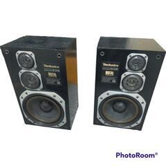 Technics SB-CD500 3WAYスピーカー シリアル同番 動作確認 Technics 3WAY Speaker System SB-CD500 Black Retro Japanese