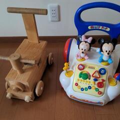 ディズニー　手押し車+汽車の押し車　セット