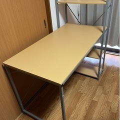 【引き取り先決まりました】【学習机】システムデスク　※チェアー付き