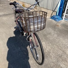 BRIDGESTONE ASSISTA前輪タイヤチーブ新品に交換済み電動アシスト自転車チャイルドシート取り付け可能26インチの画像