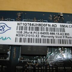 NANYA DDR2 PC2-6400S 1GBx2枚（計2GB）ノートPC用の画像