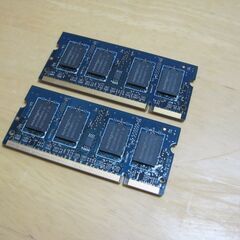 NANYA DDR2 PC2-6400S 1GBx2枚（計2GB）ノートPC用の画像