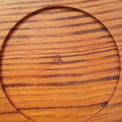 ヒノキ銘々皿 5枚 直径16cm（Craft-Arioka製）の画像