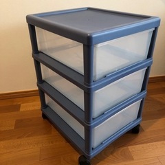 ３段プラスチック収納　キャスターなし🙏の画像