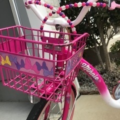 ミニーちゃん幼児自転車　コミコミ1800円で近隣に届けますの画像