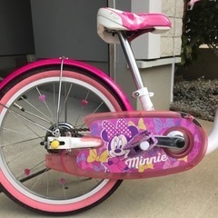 ミニーちゃん幼児自転車　コミコミ1800円で近隣に届けますの画像
