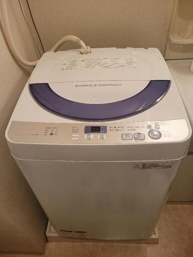 【譲り先決まりました】シャープ洗濯機　ES-GE55R