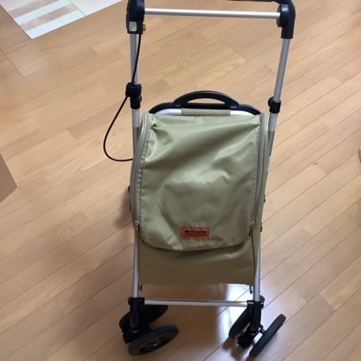 象印　withone ウィズワン　モスグリーン　シルバーカー折りたたみ式