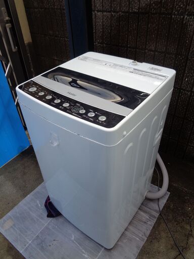 世田谷区近辺配送可能　正常作動品　2019年製　ハイアール Haier JW-C45D W　4.5kg 全自動洗濯機　ホワイト