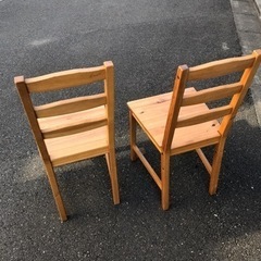 無料　IKEA イス　2脚の画像