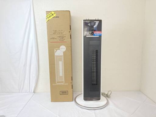 【決まりました】JT271(K)KOIZUMI コイズミ 送風機能付きファンヒーター KHF-1215 2021年製 温風 送風 人感センサー オフタイマー リモコン付き 動作確認済 中古現状品 現地引き取りのみ