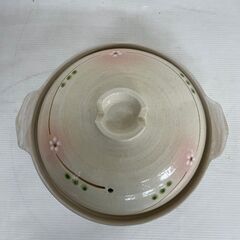 【コメリ】  土鍋 10号 白梅 5〜6人用 ガス火専用 WLS201Aの画像