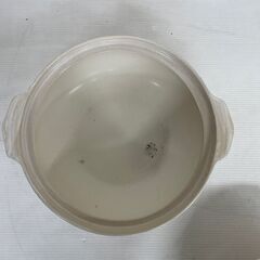 【コメリ】  土鍋 10号 白梅 5〜6人用 ガス火専用 WLS201Aの画像