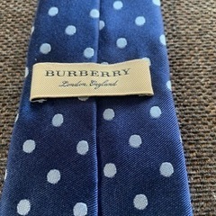 BURBERRY★ネイビー×ドットネクタイ★美品！の画像