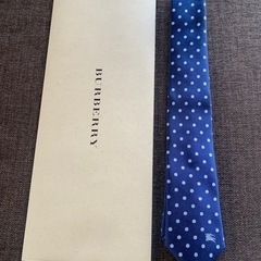 BURBERRY★ネイビー×ドットネクタイ★美品！の画像
