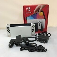 【FU336】★Nintendo Switch(有機ELモデル) Joy-Con(L)/(R) ホワイト 品番HEG-001