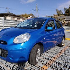 23年マーチ12X  車検6年5月 3万キロ 鮮やかでキレイなブルー！