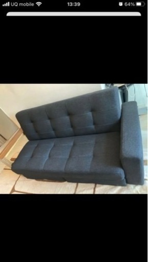 セール　ソファベッド　黒　チャコールグレー
