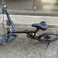 黒色ミニベロ(20インチ)の画像