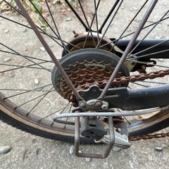 黒色ミニベロ(20インチ)の画像